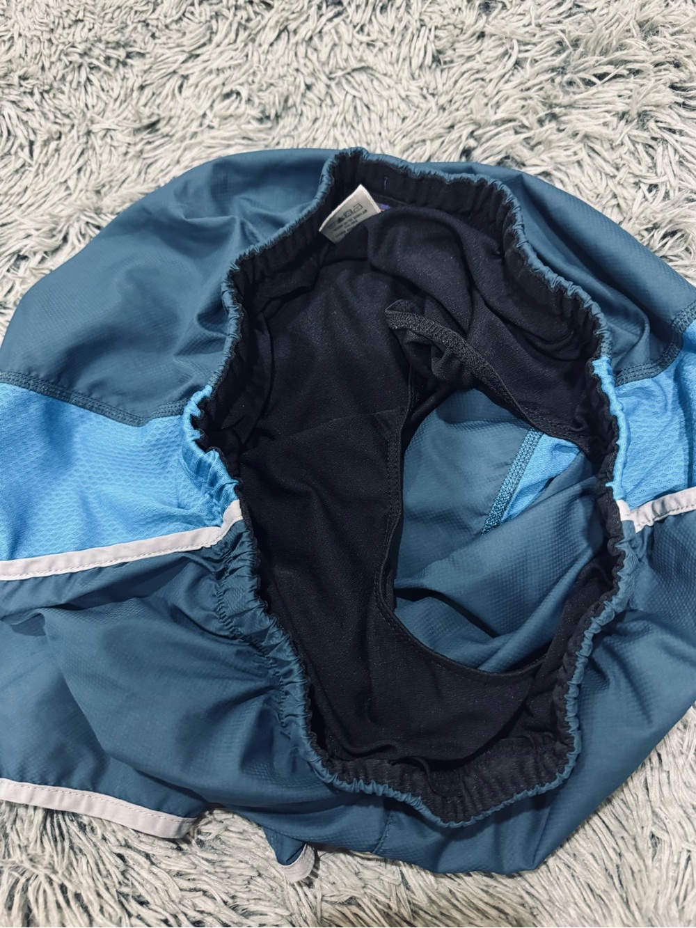 Patagonia Men’s S Blue Running Shorts Built-In Liner - Picture 5 of 9